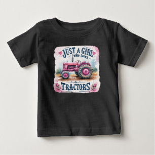 Bara en tjej som kärlek traktorer t shirt