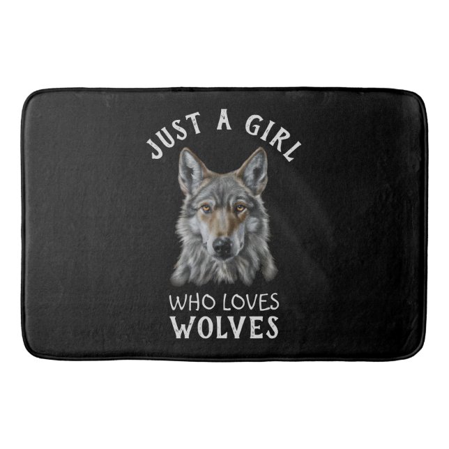 Bara en tjej som kärlek vargar badrumsmatta (Framsidan)