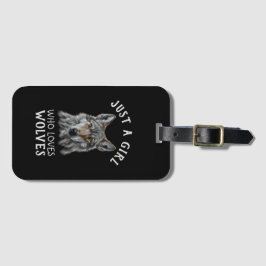 Bara en tjej som kärlek vargar bagagebricka