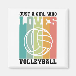 Bara en tjej som kärlek Volleyball Magnet