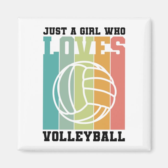 Bara en tjej som kärlek Volleyball Magnet (Framsidan)