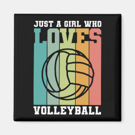 Bara en tjej som kärlek Volleyball Magnet