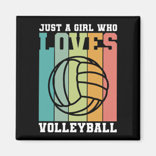 Bara en tjej som kärlek Volleyball Magnet