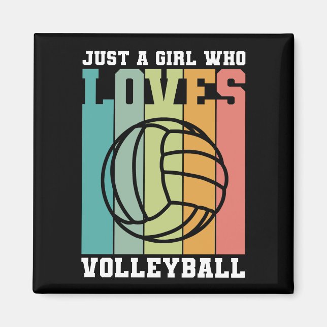Bara en tjej som kärlek Volleyball Magnet (Framsidan)