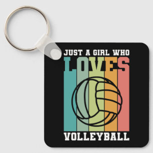Bara en tjej som kärlek Volleyball Nyckelring