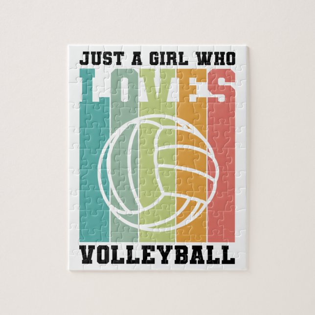 Bara en tjej som kärlek Volleyball Pussel (Vertikal)