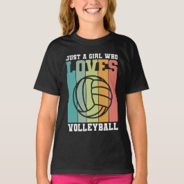 Bara en tjej som kärlek Volleyball T Shirt