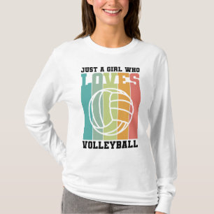 Bara en tjej som kärlek Volleyball T Shirt