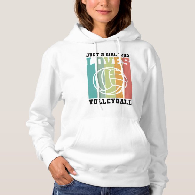 Bara en tjej som kärlek Volleyball T Shirt (Framsida)