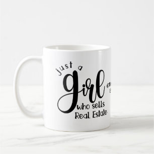 Bara en tjej som säljer gods agent öppet hus kaffemugg