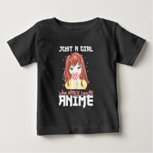 Bara en tjej som verkligen älskar anime t shirt