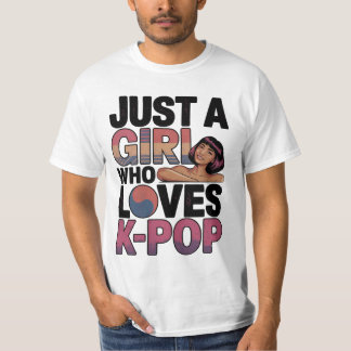 Bara En Tjej Söt Rolig T-Shirt Present Till Honom