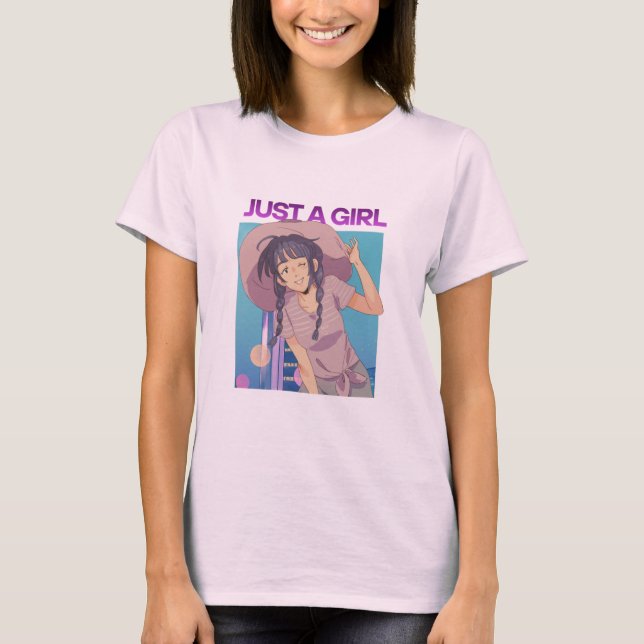 Bara en tjej t shirt (Framsida)