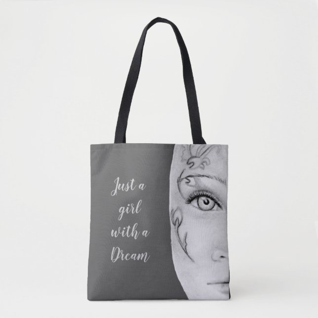Bara en tjej Totebag Tygkasse (Framsida)