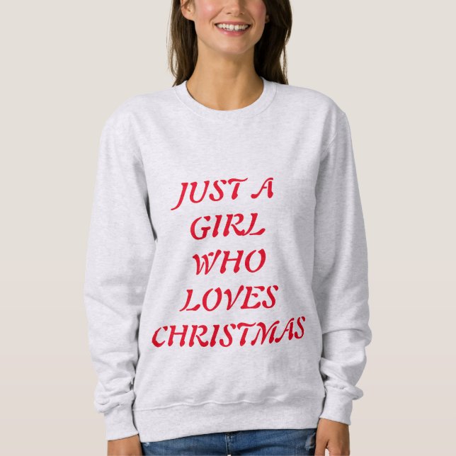 BARA EN TJEJE SOM ÄLSKAR JUL T SHIRT (Framsida)