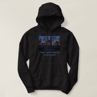 Bara En Tyst Själ Lofi Anime Stadssilhuett Hoodie