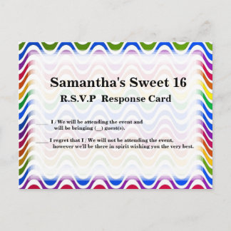 Bara en våg - primär inbjudan vykort