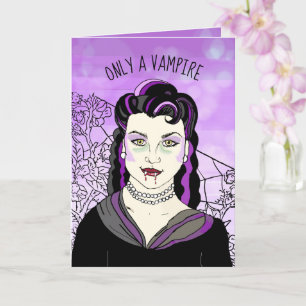 Bara en vampyr... Kan Kärlek dig för evigt roantik Kort