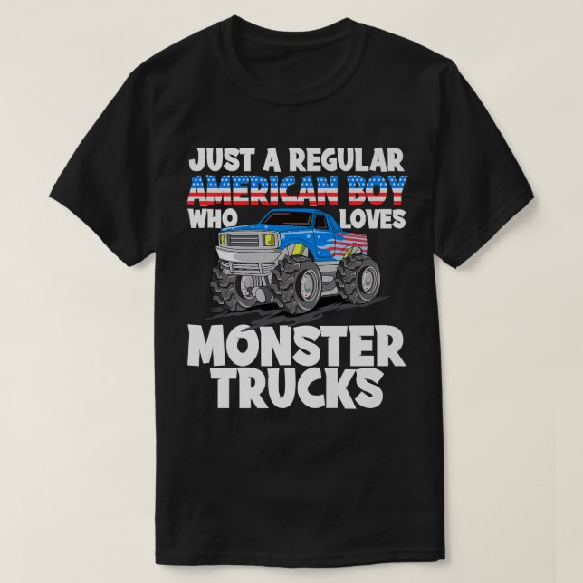 Bara en vanlig amerikansk pojke som Kärlek Monster T Shirt (Design framsida)