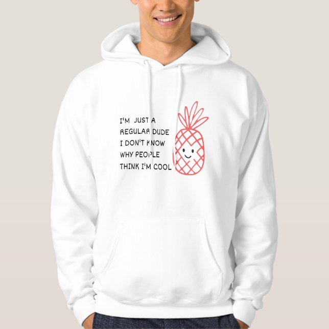 Bara en vanlig kille hoodie (Framsida)