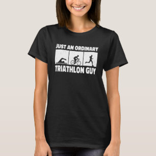 Bara en vanlig triatlon som kör simming Bi T Shirt