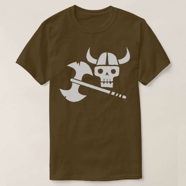 Bara en Viking Skull T Shirt (Design framsida)