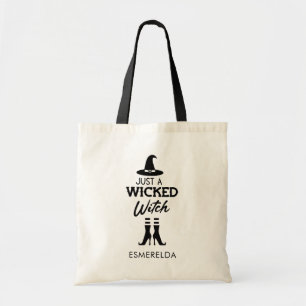 Bara en Wicked Witch Personlig Halloween Tygkasse
