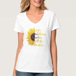 Bara en Wildblomma i Kärlek med solsken T Shirt