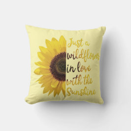 Bara en Wildblomma Kudde