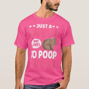 Bara en Wom som Kärlek ska poppa kuber för ett WTO T Shirt