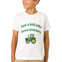 Bara ett barn som kärlek-traktorer - Kids t-shirt