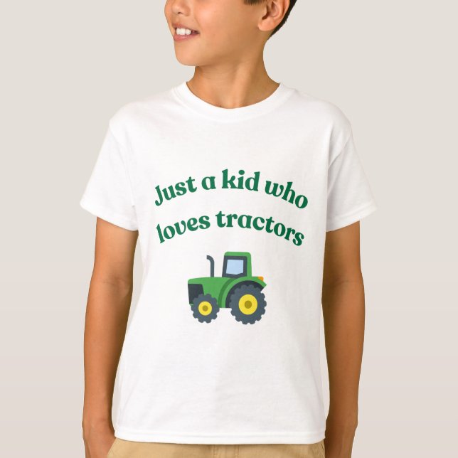 Bara ett barn som kärlek-traktorer - Kids t-shirt (Framsida)