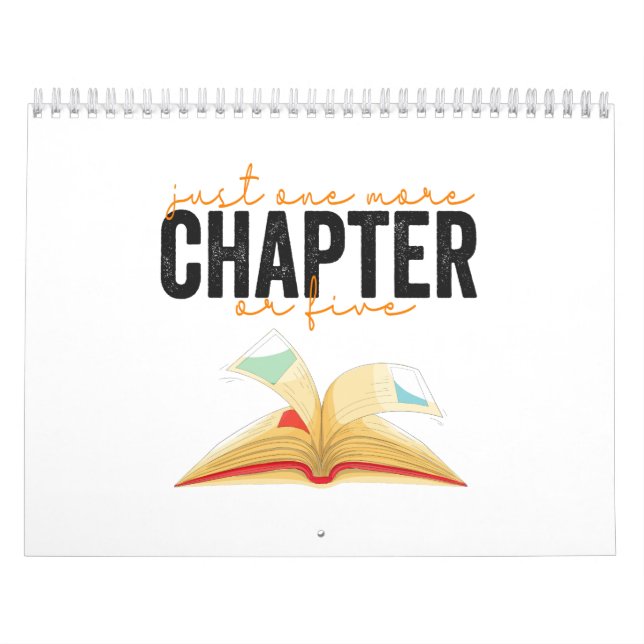 Bara ett kapitel eller fem futtiga Bok Älskare Kalender (Omslag)