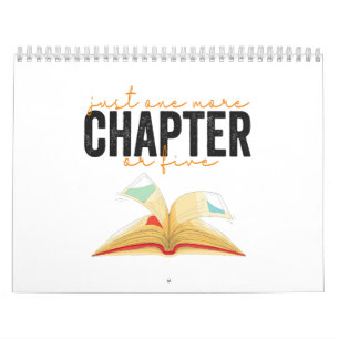 Bara ett kapitel eller fem futtiga Bok Älskare Kalender