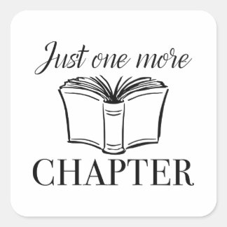 Bara ett kapitel till fyrkantigt klistermärke