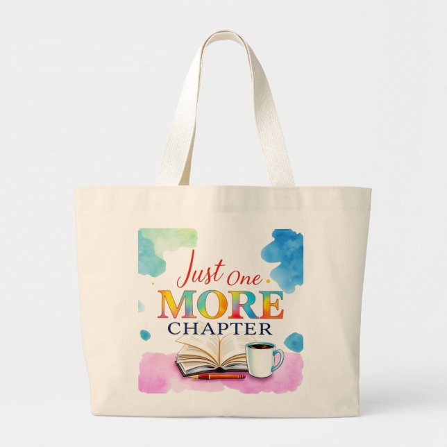 Bara ett kapitel till | Jumbo Tote Bag för Bok Tygkasse (Framsidan)