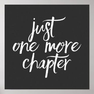 Bara ett kapitel till poster