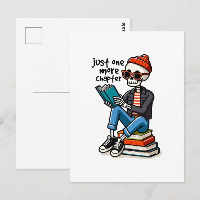 Bara ett kapitel till vykort (Fram/baksida)