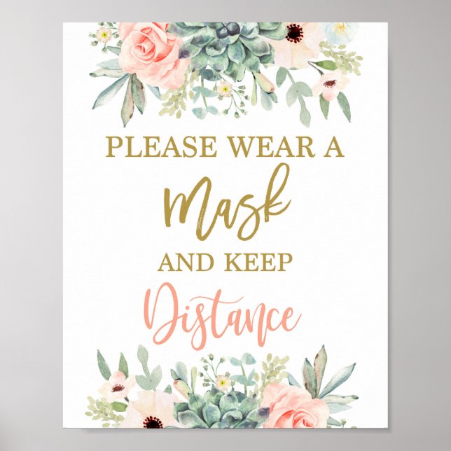 Bära ett maskens efterföljare-tecken poster (Framsidan)