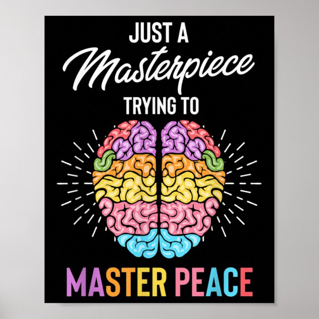 Bara ett mästerverk - medvetenhet om psykisk hälsa poster (Framsidan)