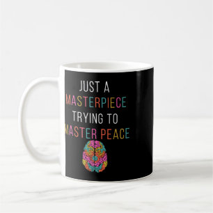 Bara Ett Mästerverk Mental Hälsomedvetenhet Grön S Kaffemugg