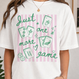 Bara Ett Mer Spel Kul Mahjong T Shirt