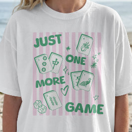 Bara Ett Mer Spel Kul Mahjong T-Shirt