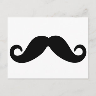 Bara ett mustasch-vykort vykort
