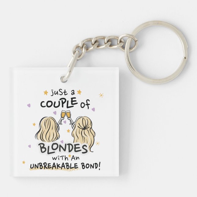 "Bara ett par blonder"-nyckelkedja (Baksidan)