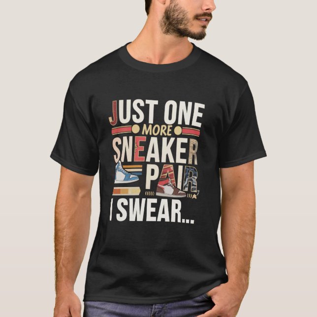 bara ett par till jag svär t-shirt Sneaker Head Sn (Framsida)