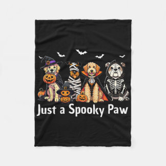 Bara ett taloky Tass Halloween Hund älskare Autumn Fleecefilt
