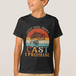 Bara Ett Till Kast Jag Lovar - Vintage Rollig Fisk T Shirt