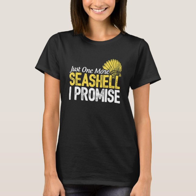 Bara ett till Seashell jag lovar Scuba Diver Divin T Shirt (Framsida)