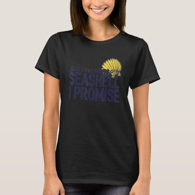 Bara ett till Seashell jag lovar Scuba Diver Divin T Shirt (Framsida)